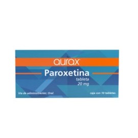 Paroxetine 20mg. 10 Tablets